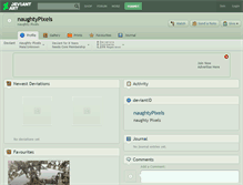 Tablet Screenshot of naughtypixels.deviantart.com