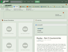 Tablet Screenshot of catnap69.deviantart.com