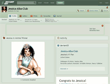 Tablet Screenshot of jessica-alba-club.deviantart.com