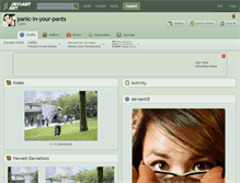 Tablet Screenshot of panic-in-your-pants.deviantart.com