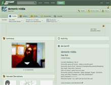Tablet Screenshot of demonic-nidda.deviantart.com