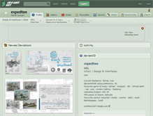 Tablet Screenshot of expeditee.deviantart.com