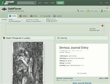 Tablet Screenshot of gothflower.deviantart.com