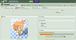 Desktop Screenshot of milkapple.deviantart.com