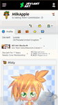Mobile Screenshot of milkapple.deviantart.com