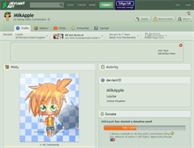 Tablet Screenshot of milkapple.deviantart.com