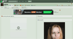 Desktop Screenshot of malicia.deviantart.com