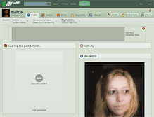 Tablet Screenshot of malicia.deviantart.com