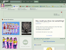 Tablet Screenshot of coomanfu.deviantart.com