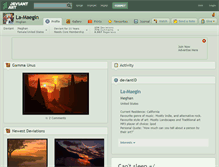 Tablet Screenshot of la-maegin.deviantart.com