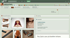 Desktop Screenshot of leatherartisans.deviantart.com