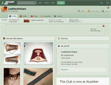 Tablet Screenshot of leatherartisans.deviantart.com