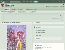 Tablet Screenshot of dnangel-lovers.deviantart.com