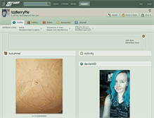 Tablet Screenshot of izzberrypie.deviantart.com