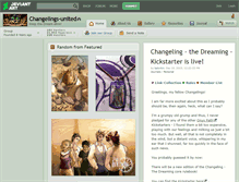 Tablet Screenshot of changelings-united.deviantart.com