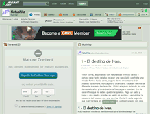 Tablet Screenshot of natushka.deviantart.com