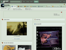 Tablet Screenshot of ch3rlie.deviantart.com