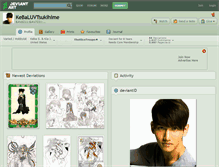 Tablet Screenshot of kebaluvtsukihime.deviantart.com