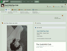 Tablet Screenshot of god-child-fan-club.deviantart.com