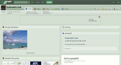 Desktop Screenshot of endorealm-club.deviantart.com