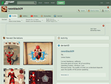 Tablet Screenshot of neonblack09.deviantart.com