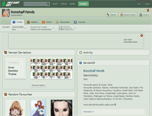 Tablet Screenshot of konohafriends.deviantart.com