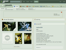 Tablet Screenshot of matooshik.deviantart.com