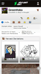 Mobile Screenshot of greenhobo.deviantart.com