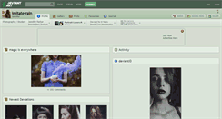 Desktop Screenshot of imitate-rain.deviantart.com