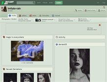 Tablet Screenshot of imitate-rain.deviantart.com