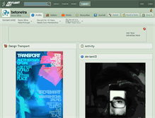 Tablet Screenshot of betoneira.deviantart.com