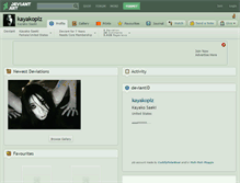 Tablet Screenshot of kayakoplz.deviantart.com