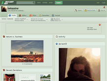 Tablet Screenshot of bekassine.deviantart.com