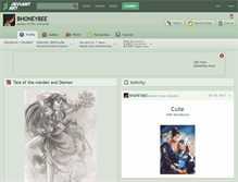 Tablet Screenshot of bhoneybee.deviantart.com