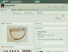 Tablet Screenshot of funkyneonstar.deviantart.com