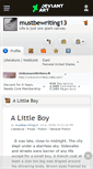 Mobile Screenshot of mustbewriting13.deviantart.com