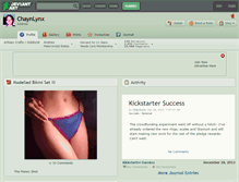 Tablet Screenshot of chaynlynx.deviantart.com