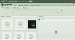 Desktop Screenshot of lamiastongue.deviantart.com