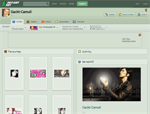 Tablet Screenshot of gackt-camuii.deviantart.com