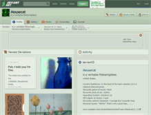 Tablet Screenshot of mousecat.deviantart.com