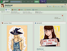 Tablet Screenshot of misshornet.deviantart.com