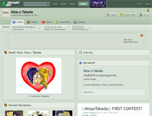 Tablet Screenshot of misa-x-takada.deviantart.com