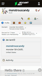 Mobile Screenshot of monstrouscandy.deviantart.com
