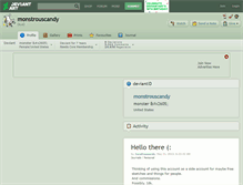 Tablet Screenshot of monstrouscandy.deviantart.com