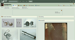 Desktop Screenshot of deaddamien.deviantart.com