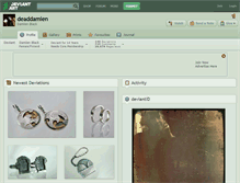 Tablet Screenshot of deaddamien.deviantart.com