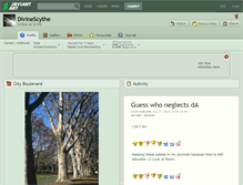 Tablet Screenshot of divinescythe.deviantart.com