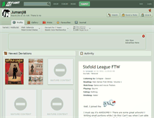Tablet Screenshot of jumanji8.deviantart.com
