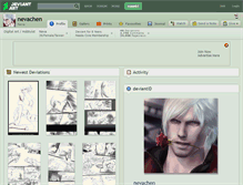 Tablet Screenshot of nevachen.deviantart.com