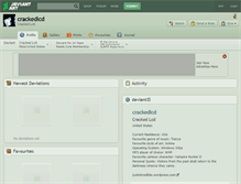 Tablet Screenshot of crackedlcd.deviantart.com